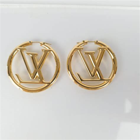 louis vuitton earrings hoops dupe|knock off louis vuitton earrings.